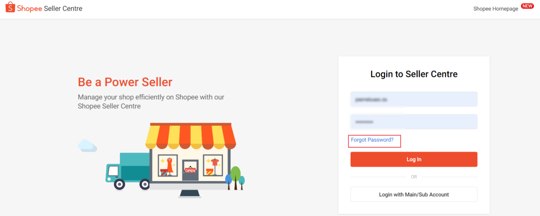 Shopee主账号和子账号的区别，忘记密码怎么解决