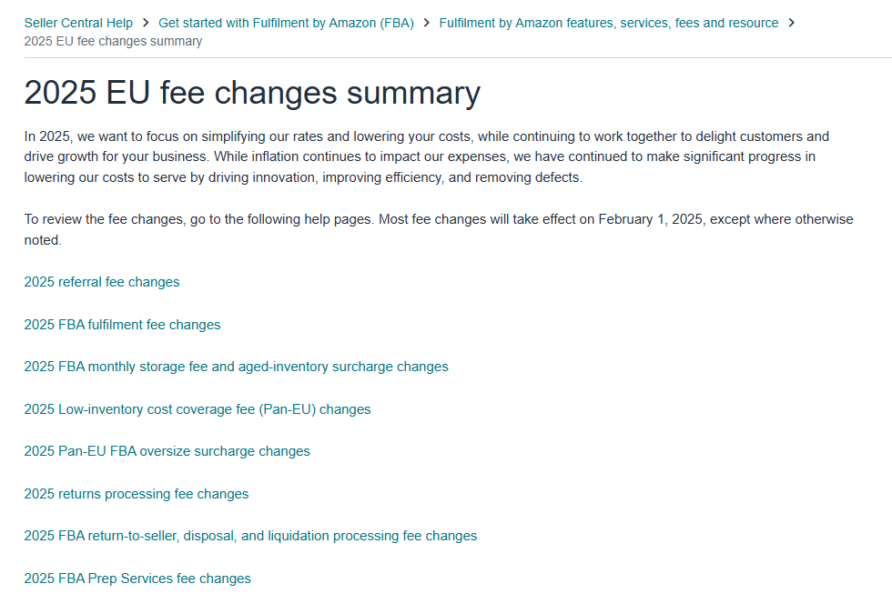 欧洲站FBA费用,亚马逊欧洲站包括哪些国家