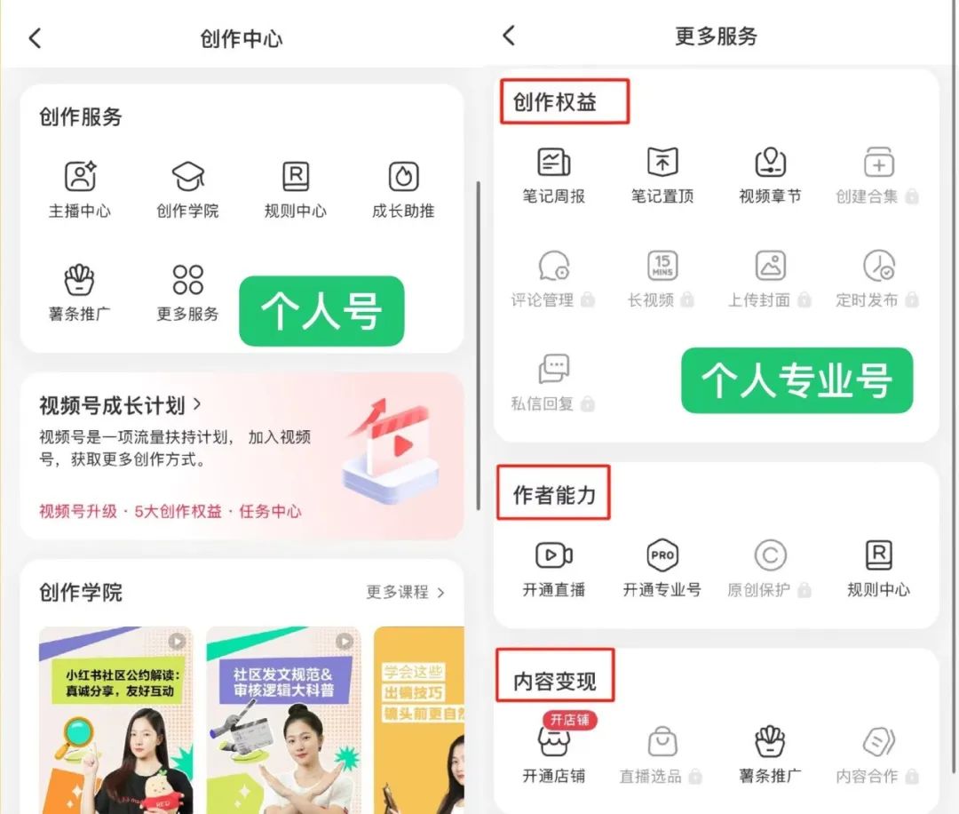 小红书专业号和个人号区别，企业专业号有什么好处