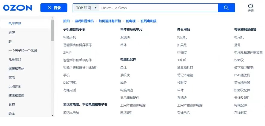 Ozon平台什么类目比较好卖,Ozon热销品类