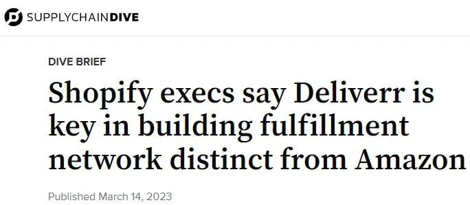 Shopify简化物流模式,与亚马逊竞争加剧